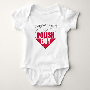 Everyone Loves Polish Boy Baby Bodysuit