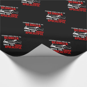Everyone Makes Fun of the Redneck Zombie Attack Wrapping Paper