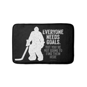 Everyone Needs Goals (Hockey) Bath Mat