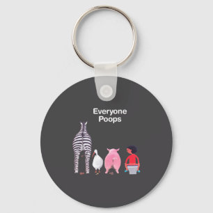 Everyone Ops Funny Zebra G Toilet Humor Key Ring