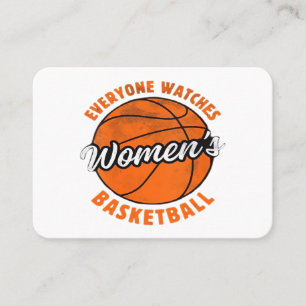 Everyone Watches Women's Sports Classic Business Card