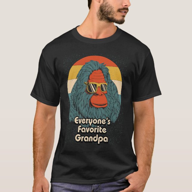 Everyones Favorite Grandpa Fathers Day Grandkids P T-Shirt (Front)
