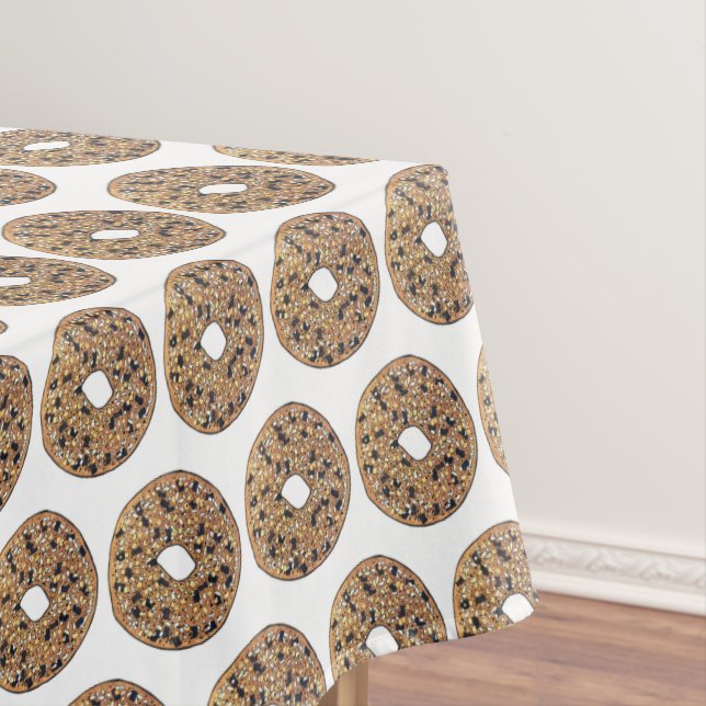 Everything Bagel Bread Baker Foodie Pastry Chef Tablecloth (In Situ)