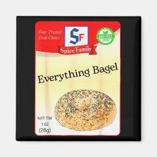 Everything Bagel Condiment Holiday Sce Group Costu Magnet