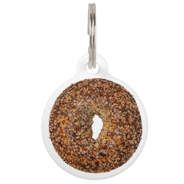 Everything Bagel Personalise Pet ID Tag (Front)