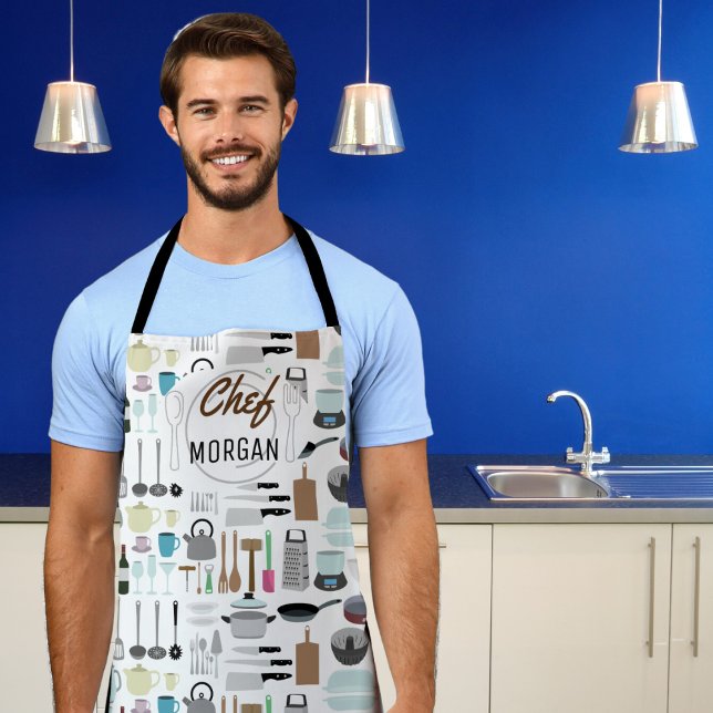 Everything But the Kitchen Sink Mens Apron (Cook in style and with a sense of humor with our fun customizable apron. )