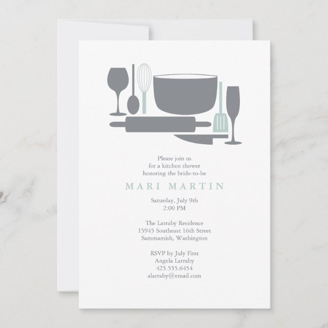 Everything But the Sink Bridal Shower Invitation (Front)