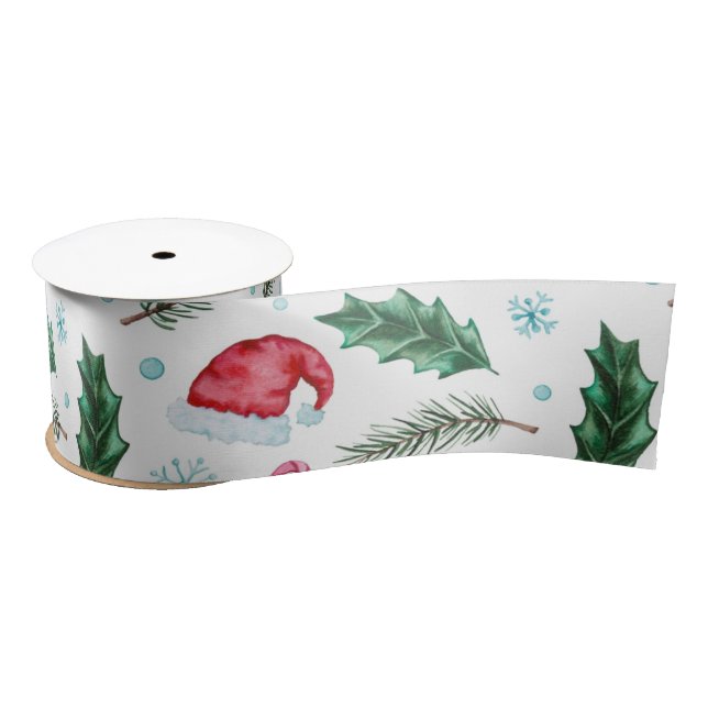 everything christmas ribbon satin ribbon (Spool)