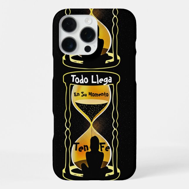 Everything Comes in Its Time iPhone Case (Back)