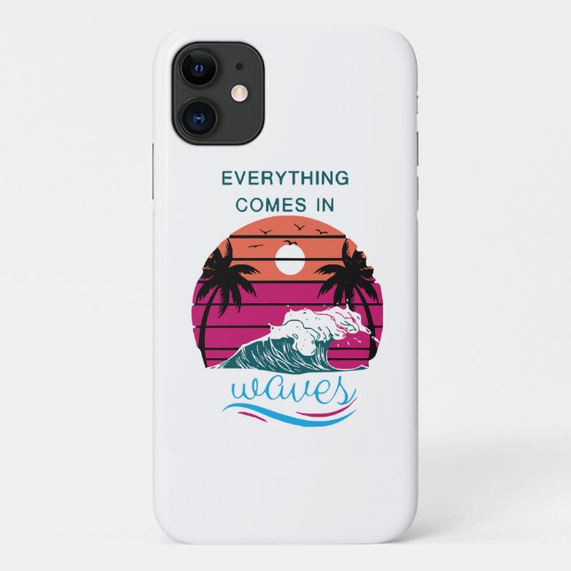 Everything Comes in Waves Case-Mate iPhone Case (Back)