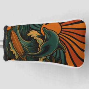 Everything Comes In Waves Retro Golf Head Cover