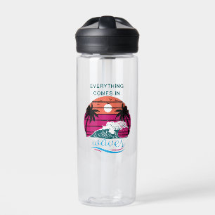 Everything Comes in Waves Water Bottle