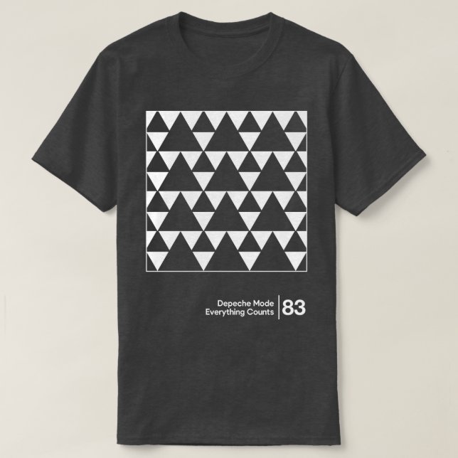 Everything Counts Minimal Style Graphic Artwork T-Shirt (Design Front)