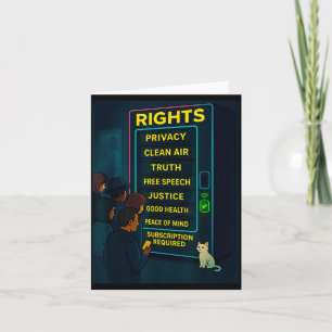 Everything For A Price Funny Satire Gift  Card