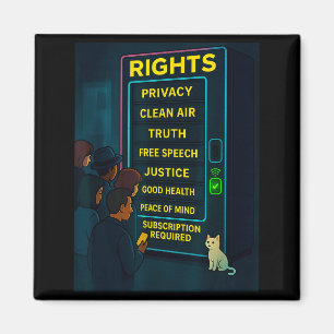 Everything For A Price Funny Satire Gift Magnet