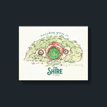 Everything Grows in THE SHIRE™ Canvas Print<br><div class="desc">Bring a little piece of Middle-Earth™ to your everyday with this charming Lord of the Rings™ design inspired by the cozy hills of Hobbiton. Featuring a storybook-style hobbit hole with its iconic round green door tucked into a lush hillside, the artwork is paired with the beloved phrase, “Everything grows in...</div>