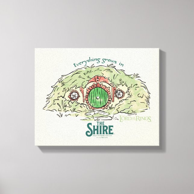 Everything Grows in THE SHIRE™ Canvas Print (Front)