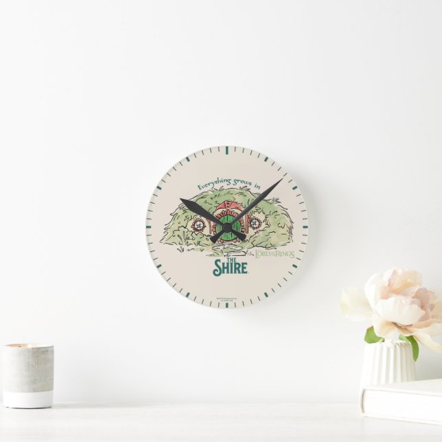 Everything Grows in THE SHIRE™ Round Clock (Home)