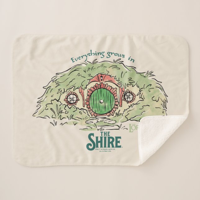 Everything Grows in THE SHIRE™ Sherpa Blanket (Front (Horizontal))