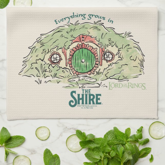 Everything Grows in THE SHIRE™ Tea Towel (Folded)