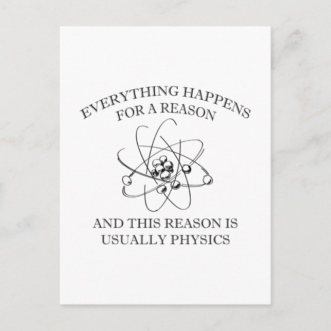 Everything Happens For A Reason Postcard (Front)