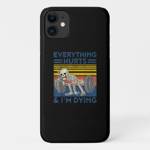 Everything Hurts Weightlifting Ness Gym Gift Case-Mate iPhone Case