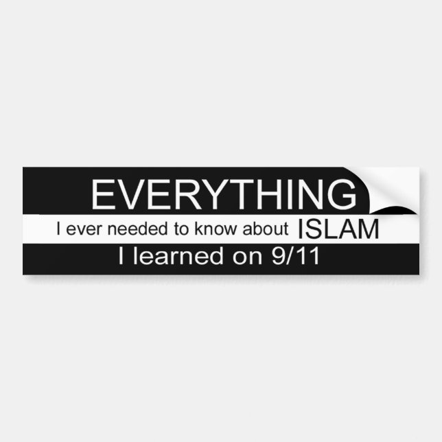 Everything I Ever Needed To Know About Islam I Lea Bumper Sticker (Front)