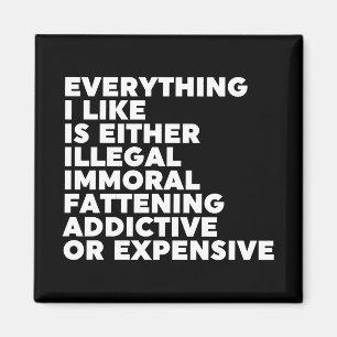 Everything I Like Magnet