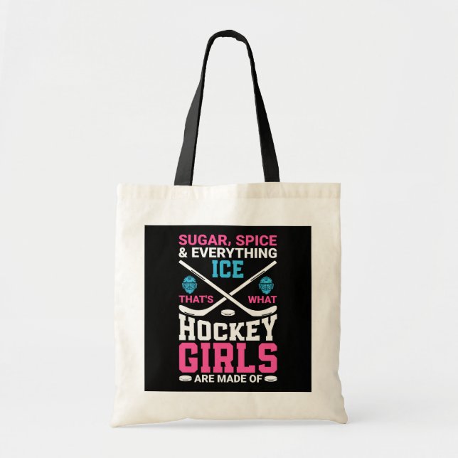 Everything Ice Hockey Girls Tote Bag (Front)