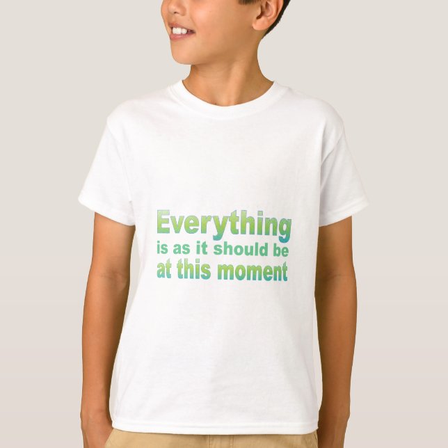 Everything is as it should be T-Shirt (Front)