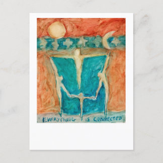 Everything is connected and co exists. postcard