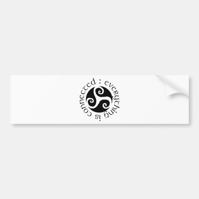 Everything Is Connected Bumper Sticker (Front)
