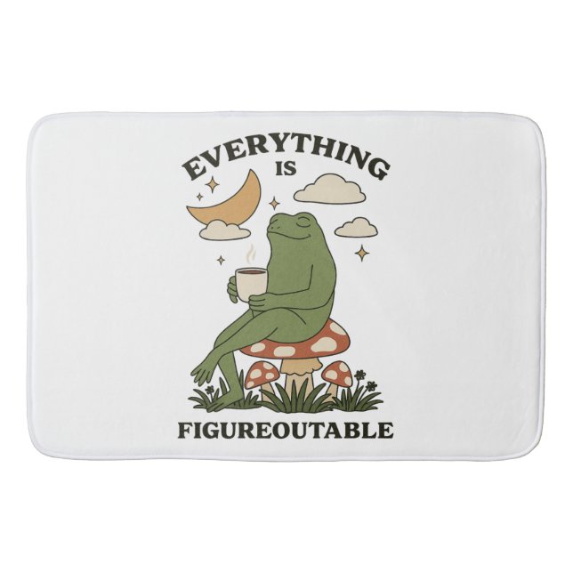 Everything is Figureoutable Bath Mat (Front)