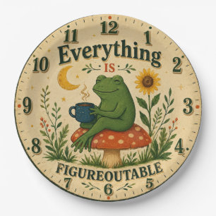 Everything Is Figureoutable Frog Paper Plate