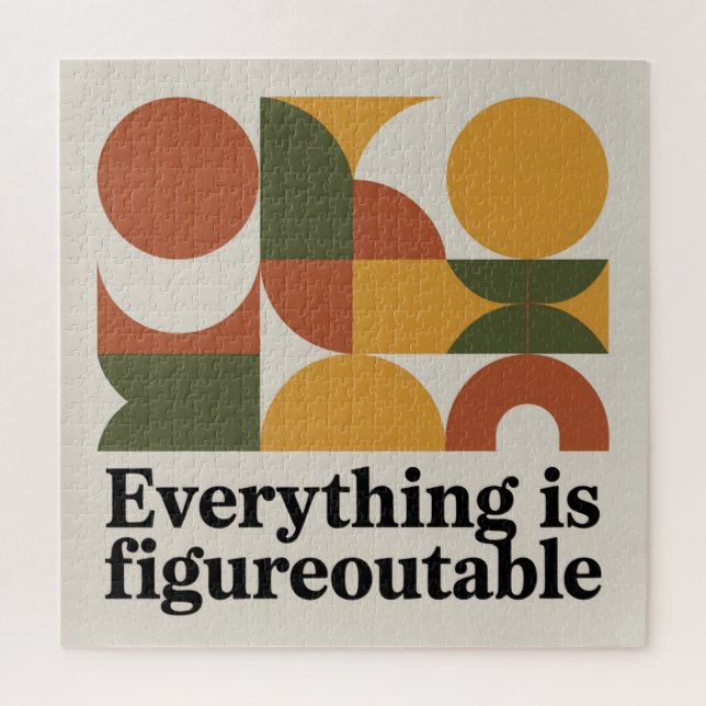 Everything Is Figureoutable Jigsaw Puzzle (Vertical)