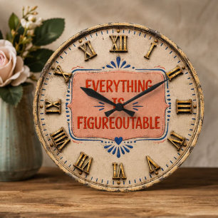 Everything Is Figureoutable Positive Motivation  Large Clock