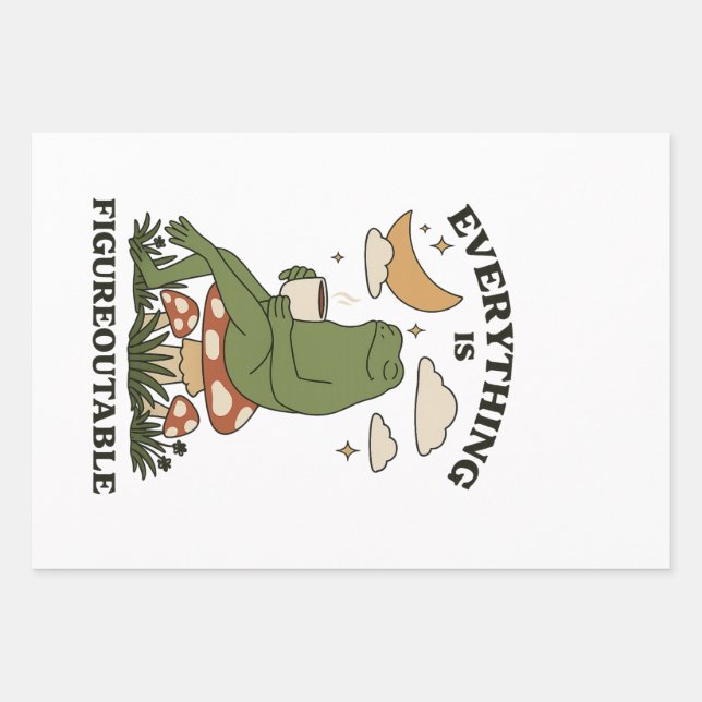 Everything is Figureoutable Wrapping Paper Sheet (Front)