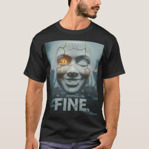 Everything Is Fine (Cracked Smile) T-Shirt