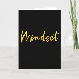 Everything Is Mindset Inspirational Mind Motivatio Card