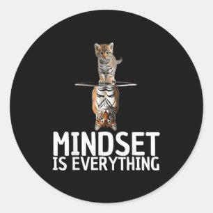 Everything Is Mindset Insrational Mind Motivationa Classic Round Sticker