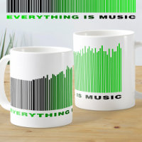 Everything is Music Text Green Barcode Song Player