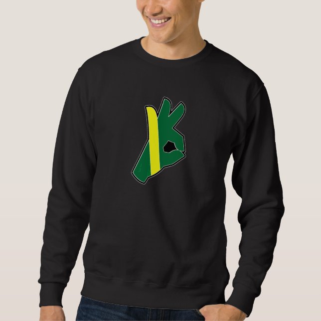 Everything is Ok Nitrox dive flag  Scuba Diving Sweatshirt (Front)