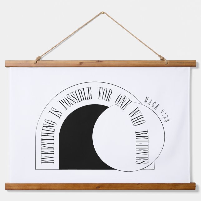  Everything is Possible - Mark 9:23 Hanging Tapestry (Front)