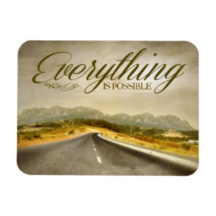"Everything is possible" Motivation Affirmation Magnet