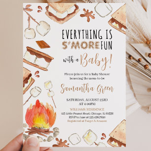 Everything is S'more Fun Baby Shower Invitation