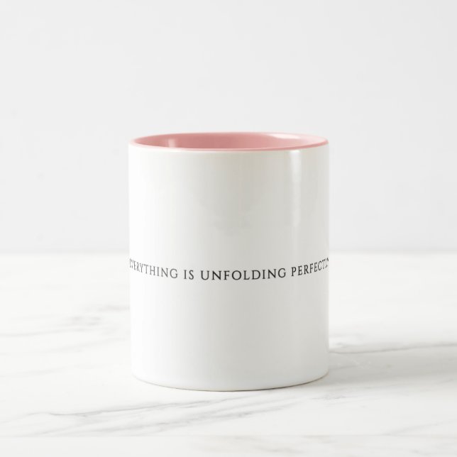 Everything is Unfolding Perfectly - Two-Tone Coffee Mug (Center)