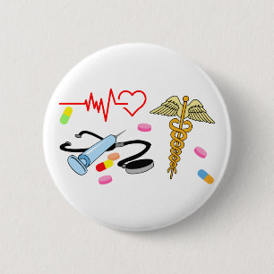 Everything medical 6 cm round badge