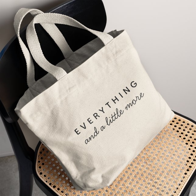 Everything | Modern Minimalist Stylish Simple Large Tote Bag (Creator Uploaded)