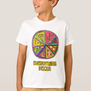 Everything Pizza Art Work by Kareem T-Shirt