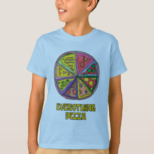 Everything Pizza Art Work by Kareem T-Shirt